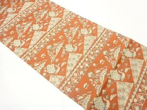 花鳥模様織出し名古屋帯